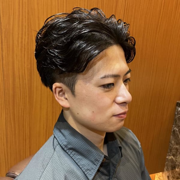 銀座 理容室 ビジネスマン ナチュラルヘア