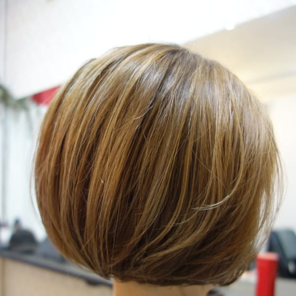 大人シンプルショートボブ|ヘアコンシェルジュ Fuchibe