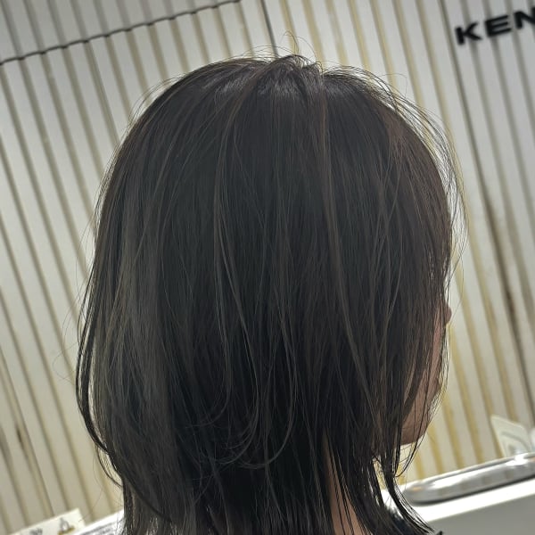 切りっぱなしショートボブ