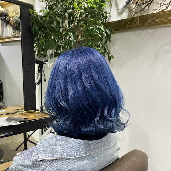 フルバング レッドブラウン 似合わせカット カルマパーマ
