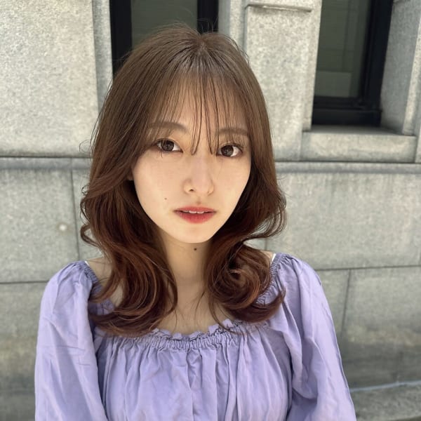 大人可愛い波巻きセミディ【銀座/有楽町】30代40代50代