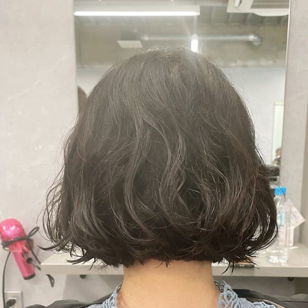 首元すっきり！ふんわりボブ