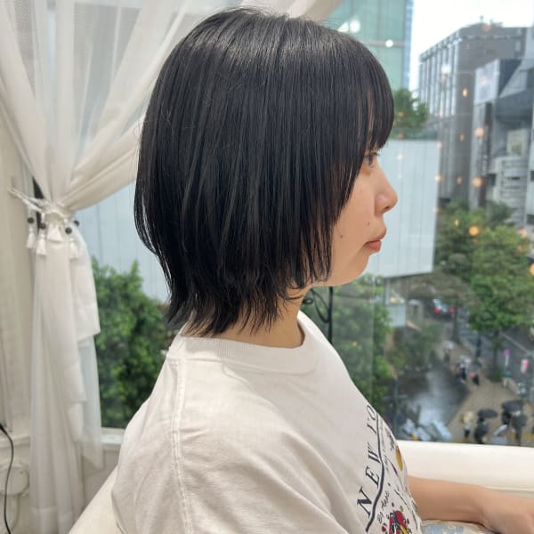 ボブから軽めボブにしたい方☆ウルフボブ