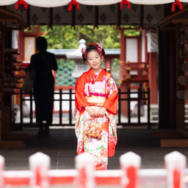 七五三☆着物☆着付け//ヘアセット//メイク