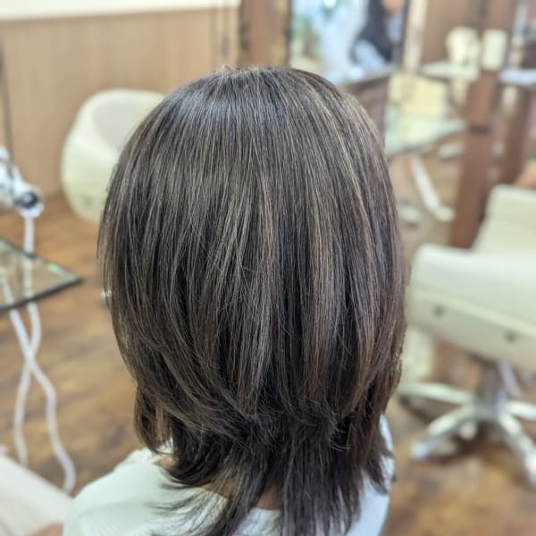 髪質改善×カラー