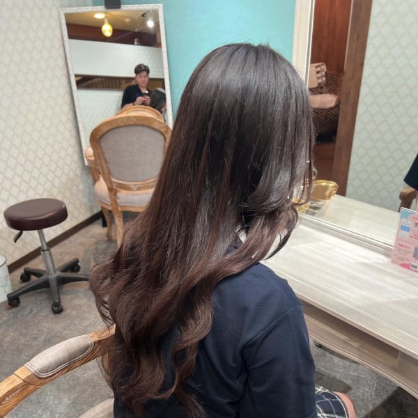 王道ロングヘアーでイメチェン