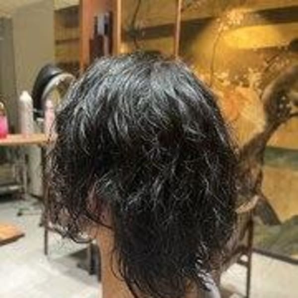 山崎賢人風パーマ