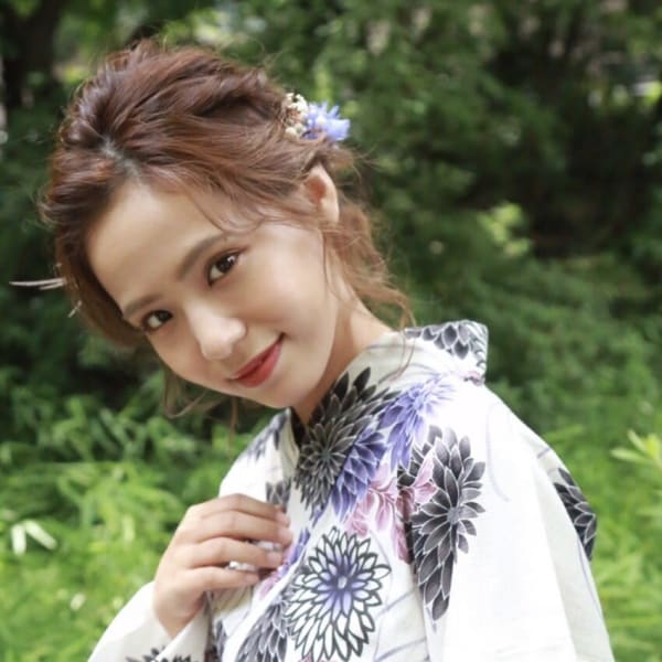 浴衣着付＆ヘアアレンジ（シニョンhair）