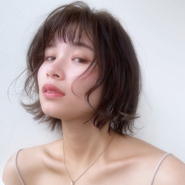 大人可愛いモテ髪20代30代40代くびれヘア外ハネボブ