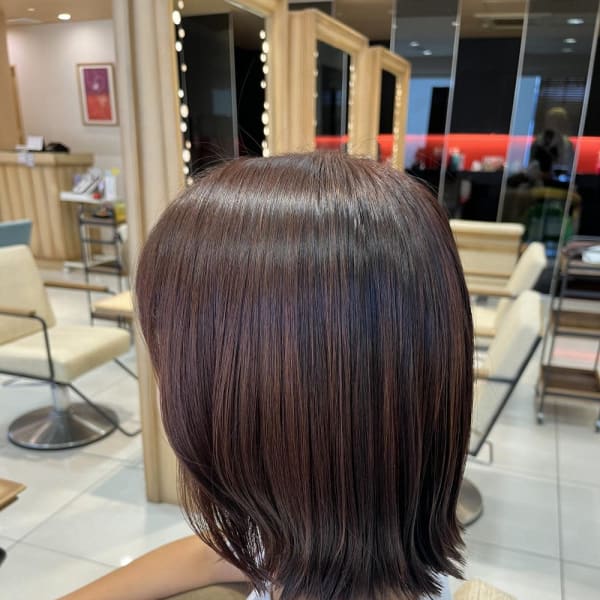 ［なつな］オレンジブラウン/顔周りレイヤー