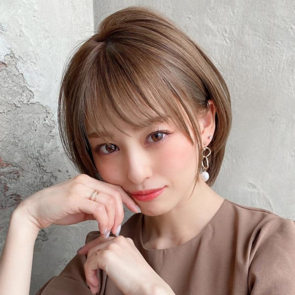 美髪/髪質改善/韓国/切りっぱなしボブ/フェイスレイヤー