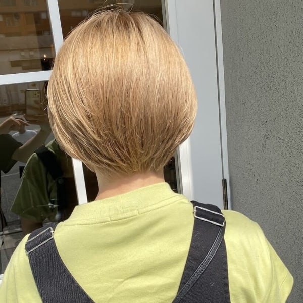 ハイトーンミルクティーベージュ×ショート