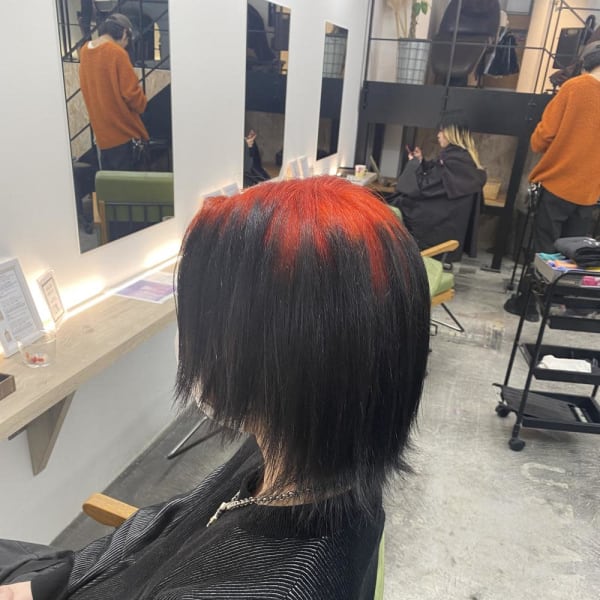 デザインカラー/レイヤーカット/ウェットヘア|ブリーチ&トリートメント&ショート HETTU 仙台駅前店