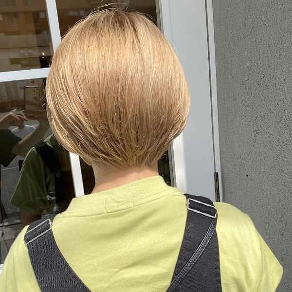 ハイトーンミルクティーベージュ×ショート
