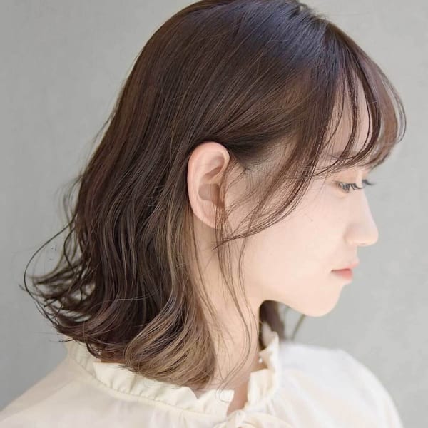 骨格補正立体ショート×インナーカラー 20代 30代