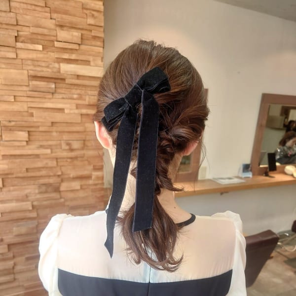 編みおろしアレンジ