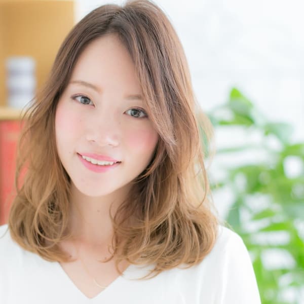 抜け感暖色カラー×フレンチガーリー|浅草 髪質改善サロン Ele. 個室美容院【エル】