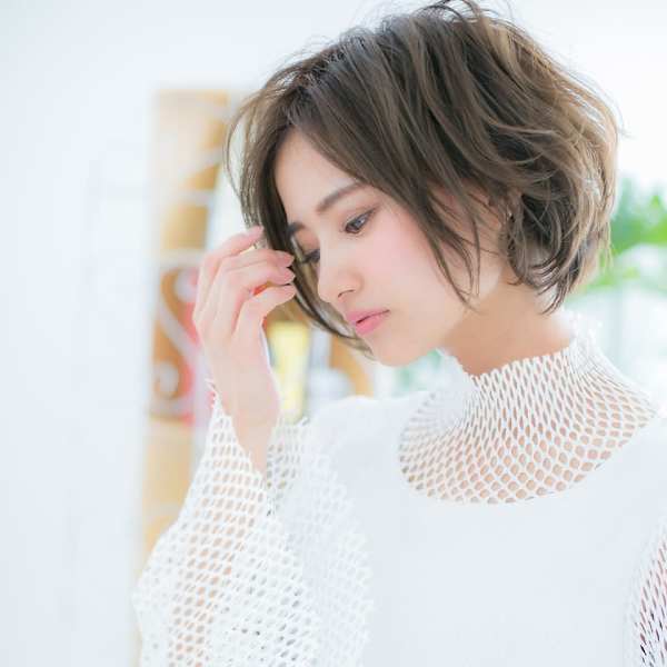 バレイヤージュ♪かきあげボブe|髪質改善 個室サロン S.O.L 千早 美容室 7月OPEN