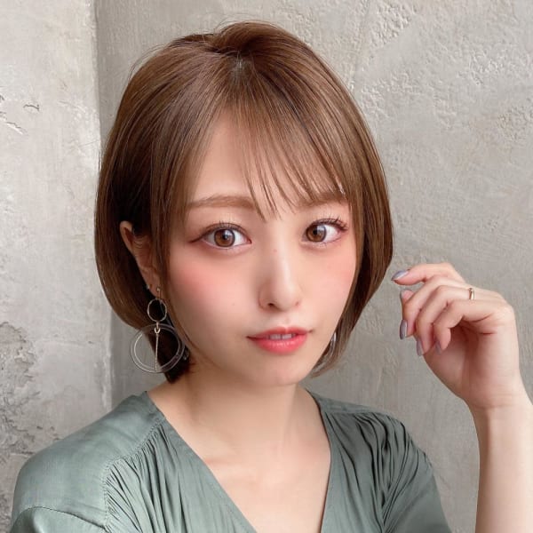 美髪/髪質改善/韓国/切りっぱなしボブ/フェイスレイヤー