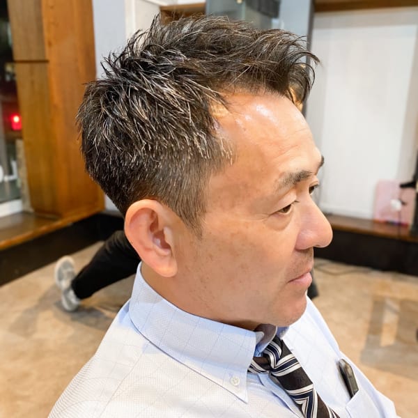 【IRIE HAIR赤坂】アップバング×メンズショート