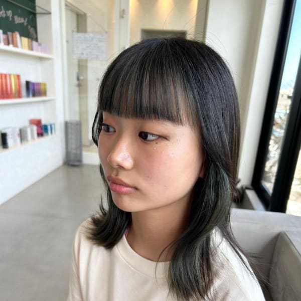 バングカラー/フェイスフレーミング/20代/30代|La Sente Lycee terrace 甲子園口