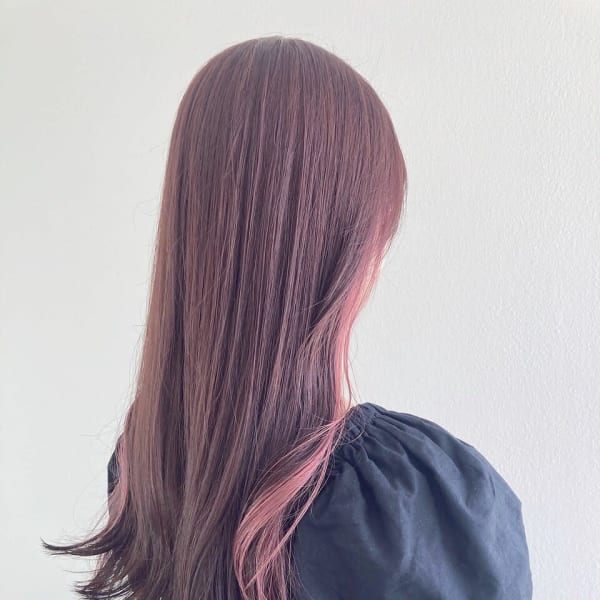 王道モテピンク/インナーカラー/ピンクカラー/ベビーピンク