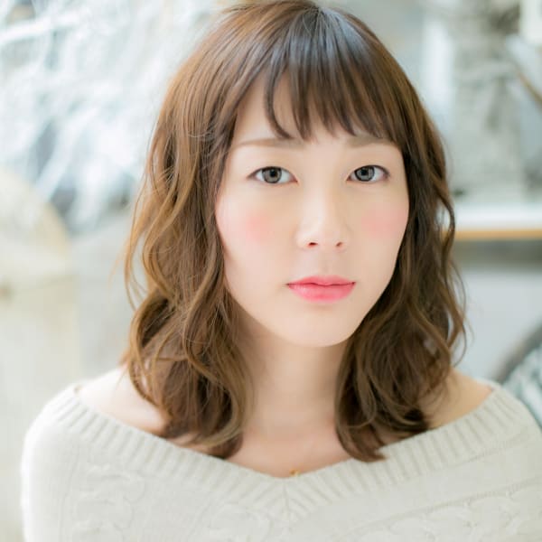 ふわふわくせ毛風ウェーブ…大人かわいい愛され顔　ボブパーマ