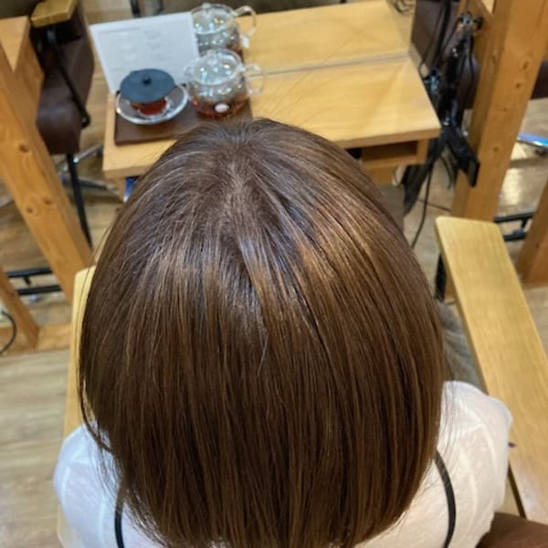 お客様髪質改善データ1334(白髪ぼかしカラー)