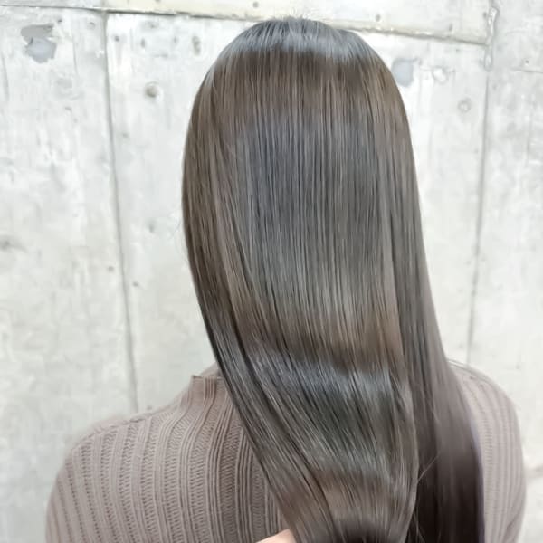 グレージュカラー 美髪 髪質改善トリートメント