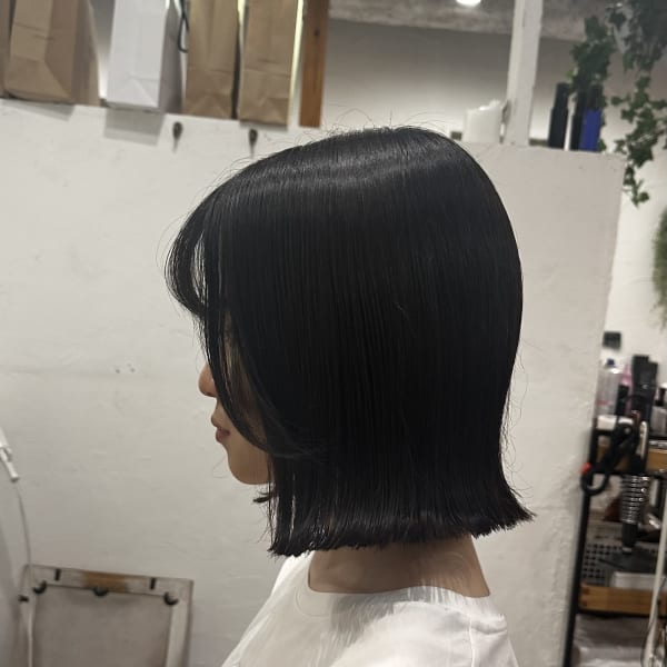 切りっぱなしボブ