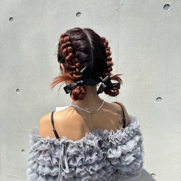 結婚式お呼ばれヘア/袴ヘアアレンジ/袴アレンジ/着付け