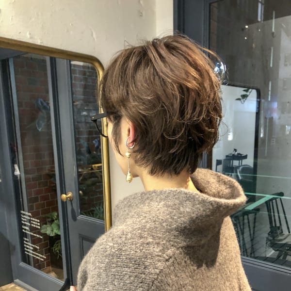 ショートボリュームパーマ