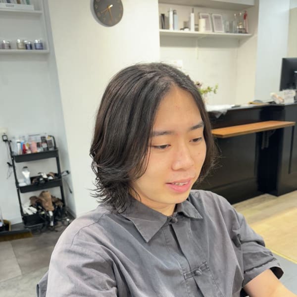 メンズボブ/メンズパーマ/メンズカット/カルマパーマ/元町