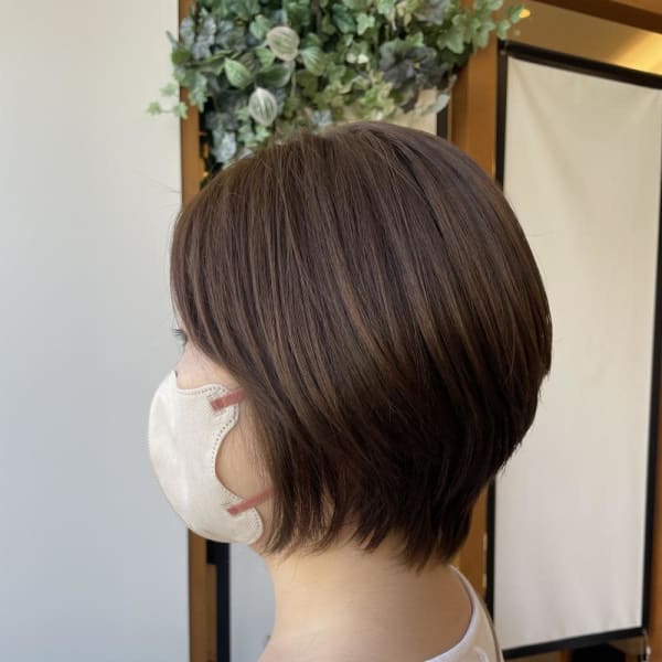 大人女性　丸みショートボブ☆小林