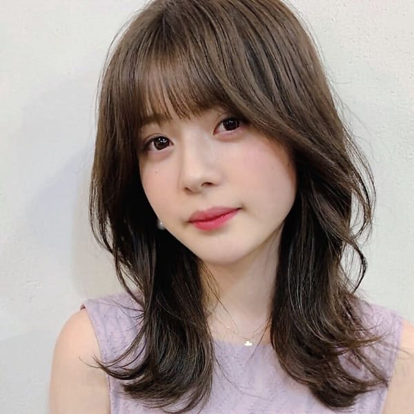 ウルフカット/レイヤーカット/20代30代40代/グレージュ