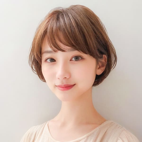 大人かわいいショートボブ