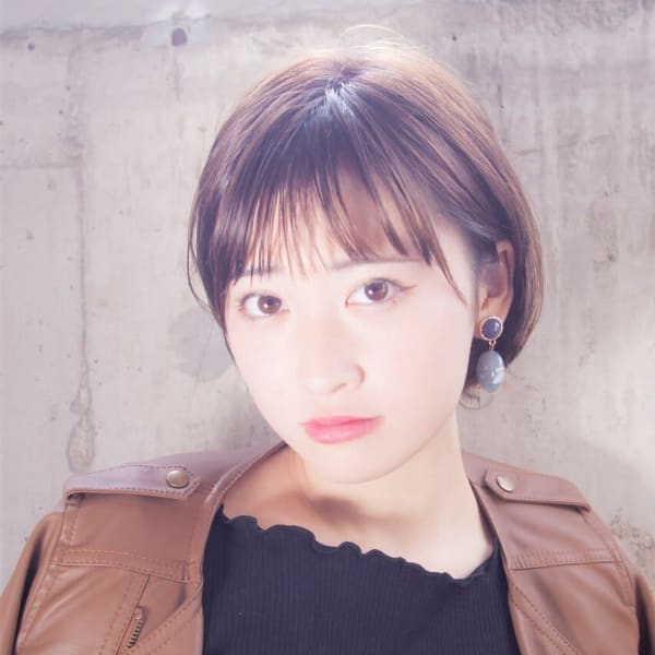 マッシュショート×耳かけ×シースルー×ショコラベージュ　前髪|JENNIE by Menon