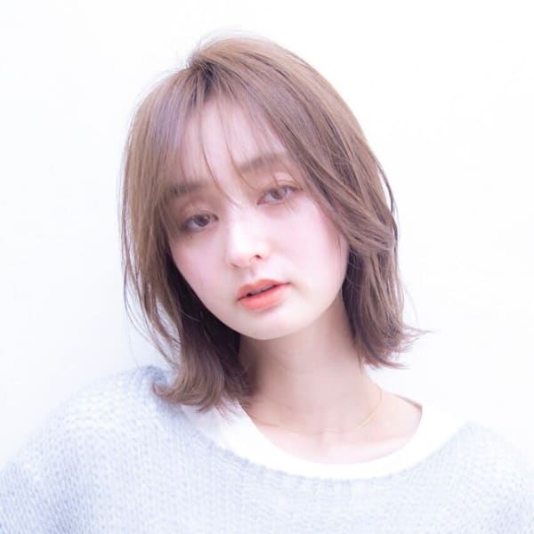 ナチュラルボブ　切りっぱなし　|JENNIE by Menon