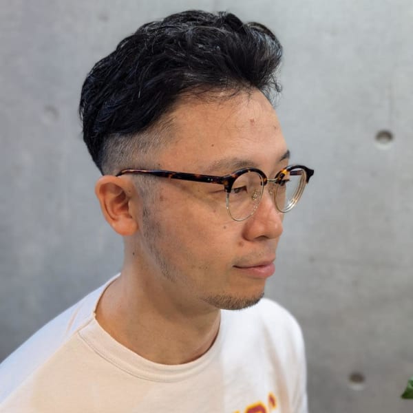メンズ「癖毛を活かす」ラルフカール風