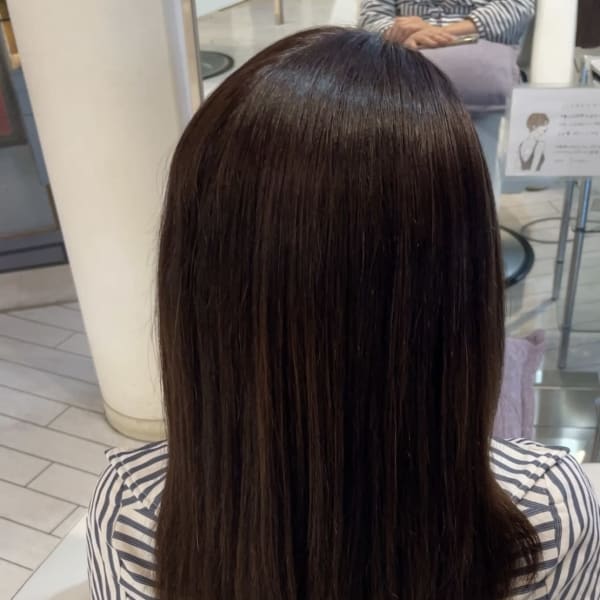 アフター → ビフォア　右にスワイプ【白髪染め/脱白髪染め】