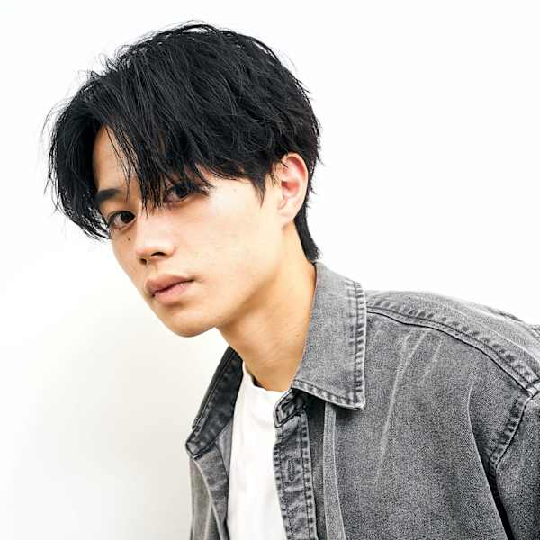 無造作センターパート