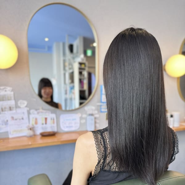 #暗髪 #ストレートヘア #大人ガーリー