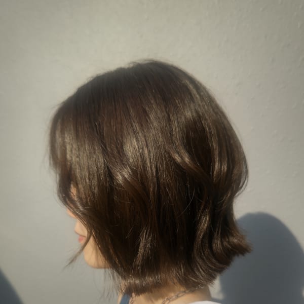 オリーブベージュ×くびれボブ|hair salon M.techo恵比寿