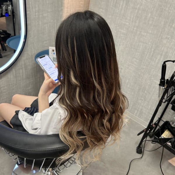 プルエクでバレイヤージュ