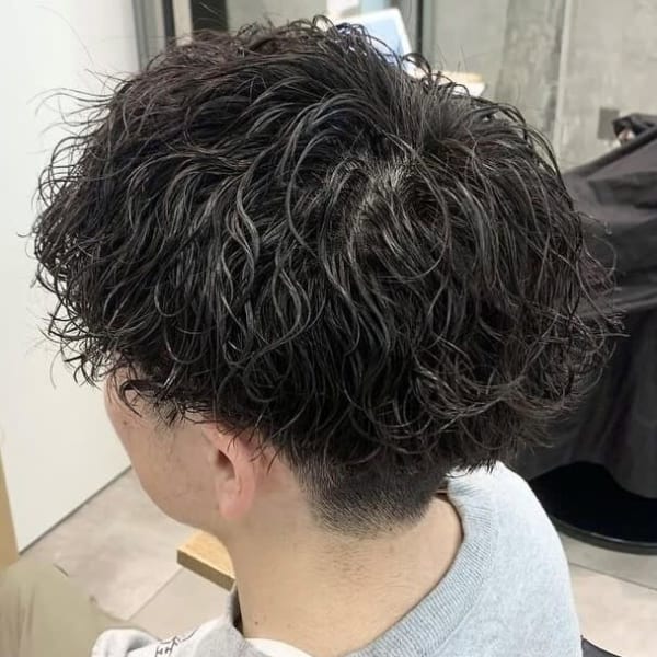 波巻きスパイラル/パーマ/メンズパーマ/メンズカット