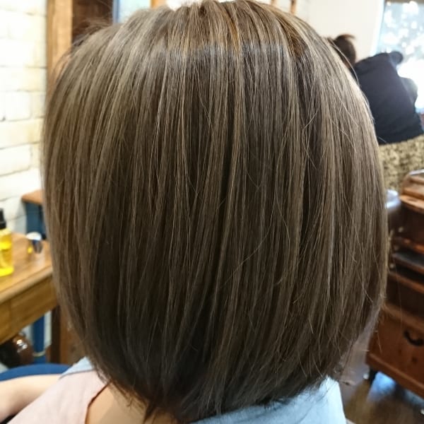 白髪ぼかしハイライト