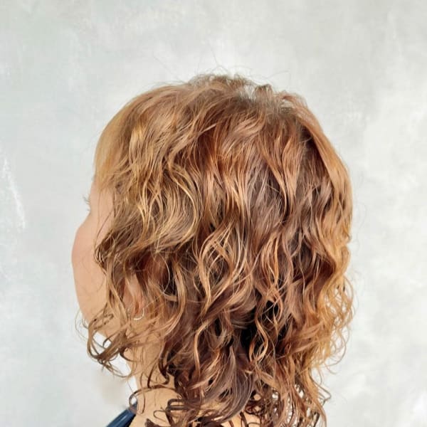 ウルフパーマ/ミディアムウルフパーマ/女性パーマ