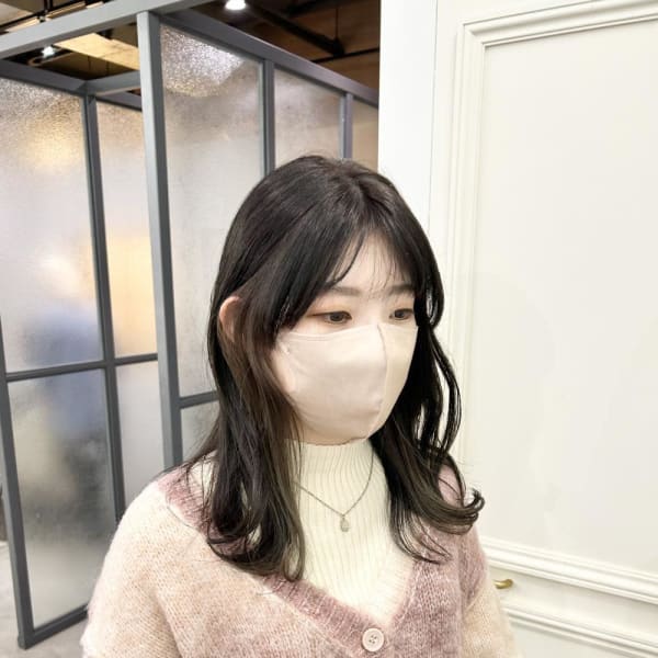 美髪/大人かわいい/こなれミディ/サンドベージュ