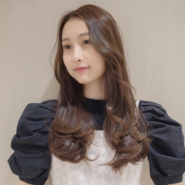 ◯透明感ロング◯韓国風レイヤーカット◯イルミナカラー
