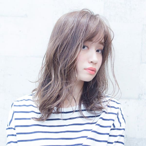 アッシュブラウン×レイヤー×リバースカール